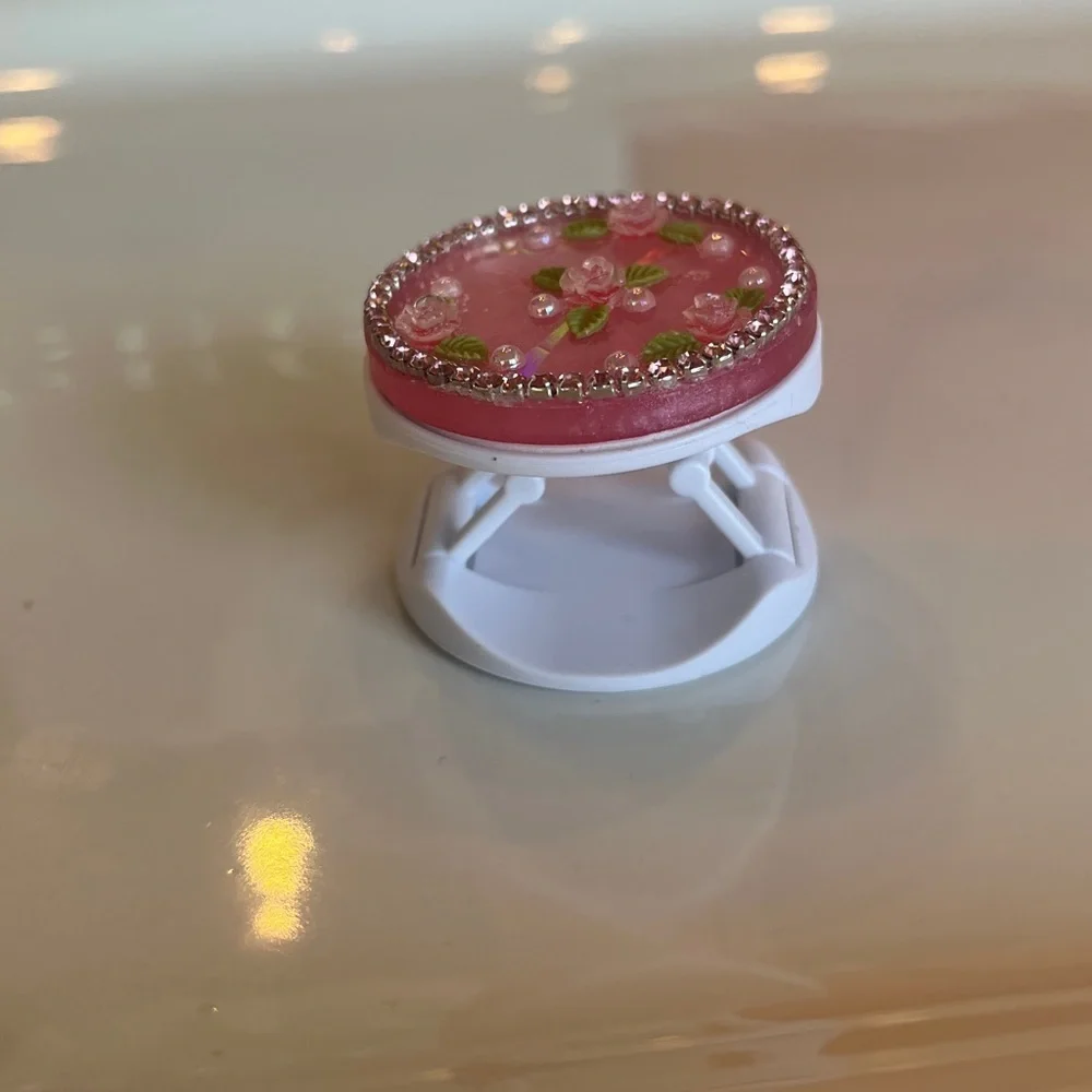Pink Floral Phone Grip - Picture 4 of 6